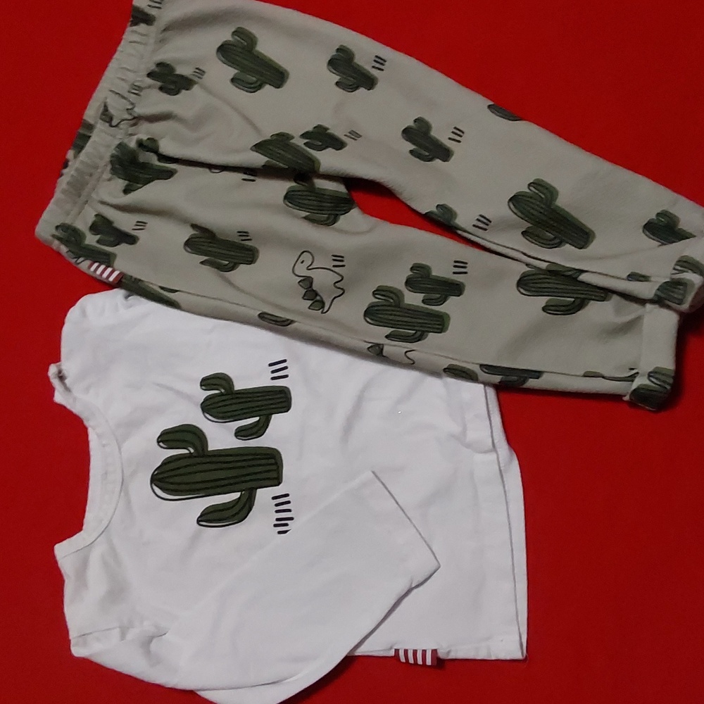 Sooklbaby Baby Dessert Cactus Pajamas Set 12-18M
